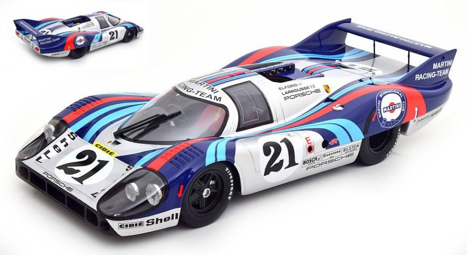SCALE MODEL COMPATIBLE WITH PORSCHE 917 LH N.21 LM 1971 ELFORD-LAROUSSE 1:12 CMR CLASSIC MODEL REPLICARS CMR12013