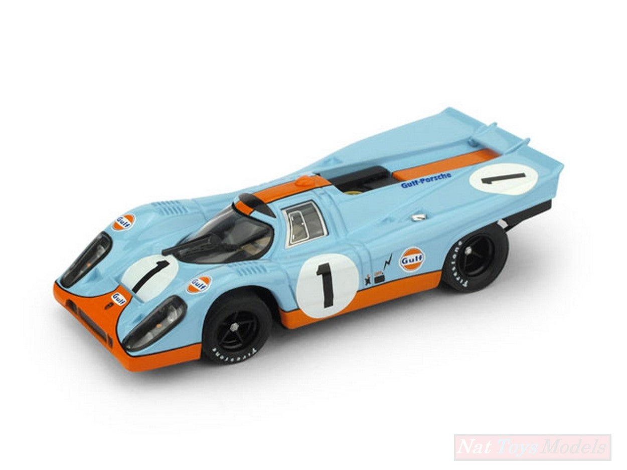 SCALE MODEL COMPATIBLE WITH PORSCHE 917K N.1 24 H DAYTONA 1971 J.SIFFERT-D.BELL BOX 50th ANNIV.1:43 BRUMM BM0269UPD