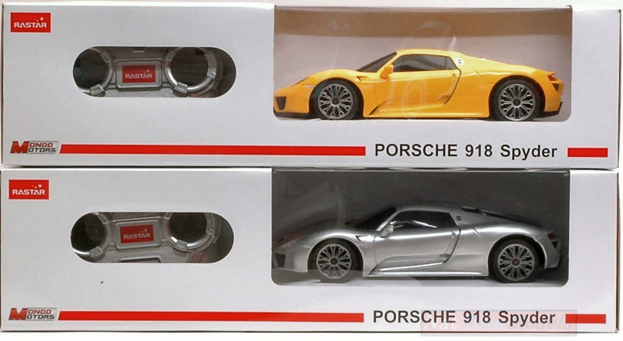 SCALE MODEL COMPATIBLE WITH PORSCHE 918 SPIDER RADIO CONTROL 1:24 MONDO MOTORS MM63304