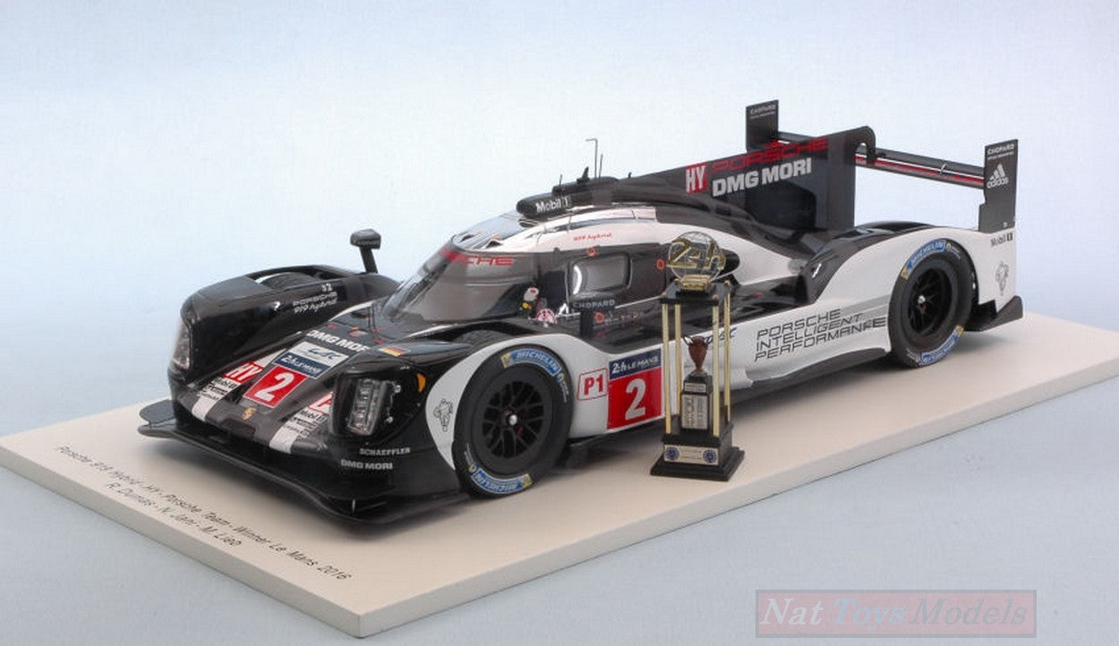 SCALE MODEL COMPATIBLE WITH PORSCHE 919 HYBRID N.2 WINNER LM 2016 DUMAS-JANI-LIEB 1:18 SPARK S18LM16