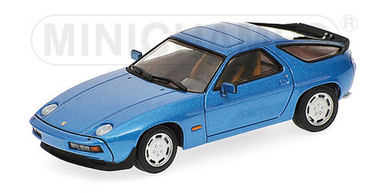 SCALE MODEL COMPATIBLE WITH PORSCHE 928 S 1979 BLUE 1:43 MINICHAMPS PM400068120
