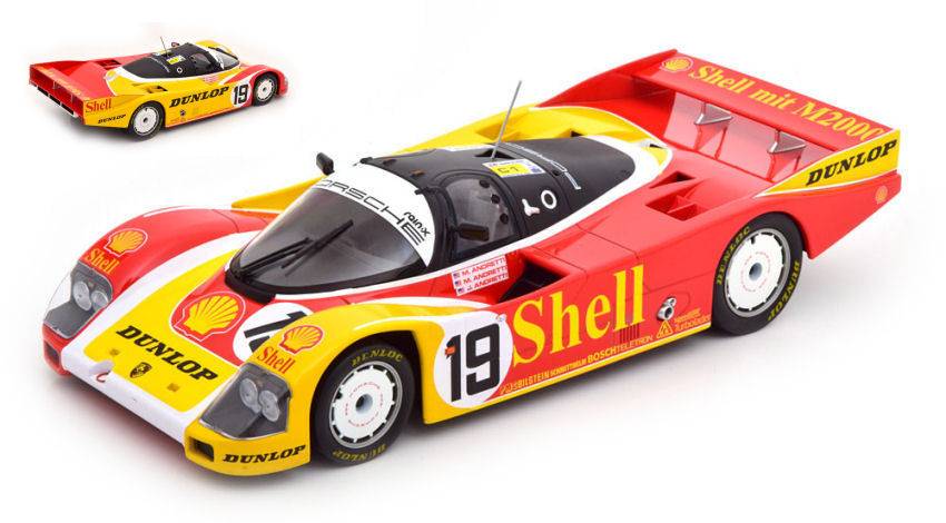 SCALE MODEL COMPATIBLE WITH PORSCHE 962 C SHELL N.19 LM 1988 M.ANDRETTI-M.ANDRETTI-J.ANDRETTI 1:18 NOREV NV187415