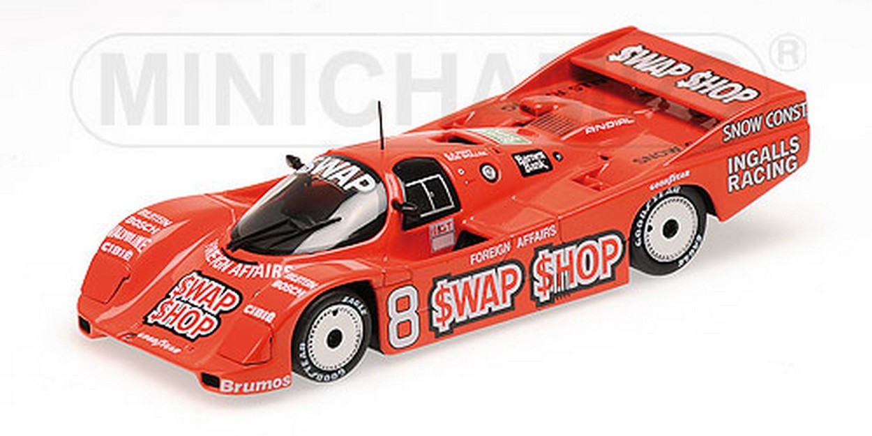 MODELLINO IN SCALA COMPATIBILE CON PORSCHE 962 IMSA N.8 WINNER 12H SEBRING 1985 B.WOLLEK 1:43 MINICHAMPS PM400856508