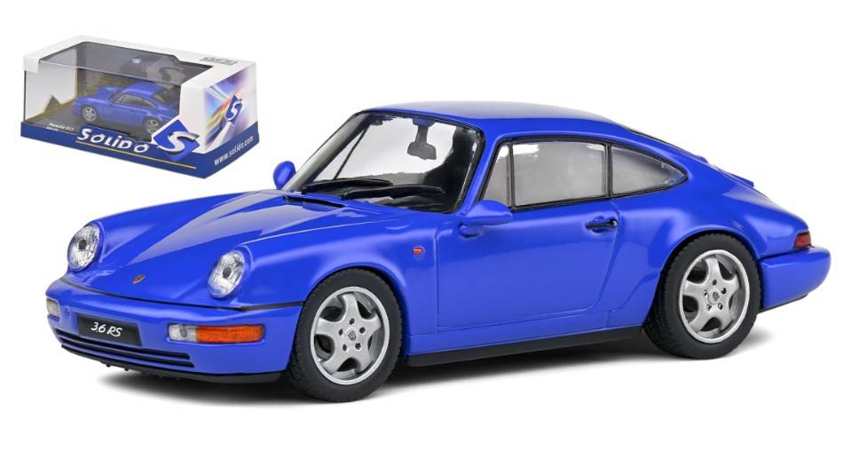 SCALE MODEL COMPATIBLE WITH PORSCHE 964 RS 1992 BLUE 1:43 SOLID SL4312901