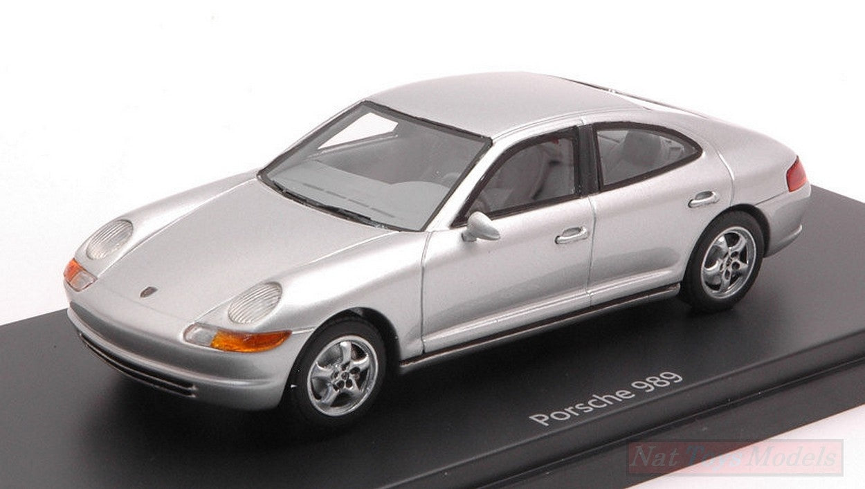 SCALE MODEL COMPATIBLE WITH PORSCHE 989 SILVER EXCLUSIVE CARTIMA ED.LIM.1:43 AUTOCULT ATC90142
