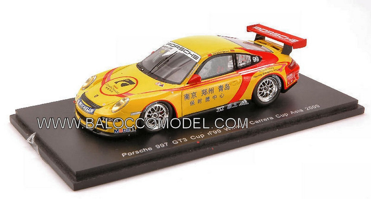 MODÈLE RÉDUIT COMPATIBLE AVEC PORSCHE 997 GT 3 N.99 ASIA 09 1:43 SPARK MODEL S2063