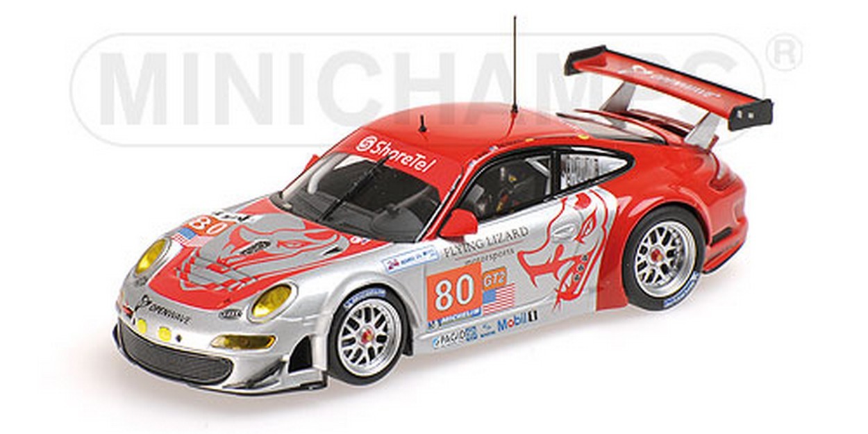 MODÈLE RÉDUIT COMPATIBLE AVEC PORSCHE 997 GT3 N.80 46ème LM 2010 NEIMAN-LAW-BERGMEISTER 1:43 MINICHAMPS PM410106980