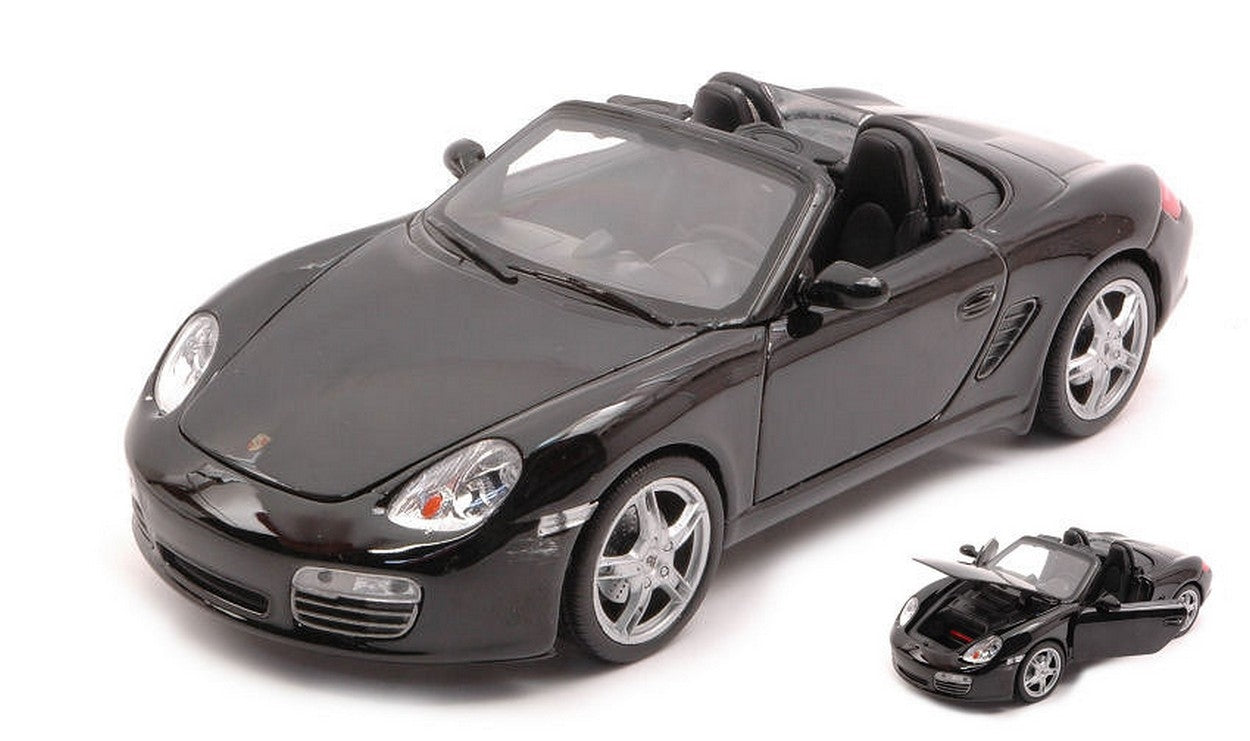 SCALE MODEL COMPATIBLE WITH PORSCHE BOXSTER S CABRIO BLACK 1:24 WELLY WE22479BK