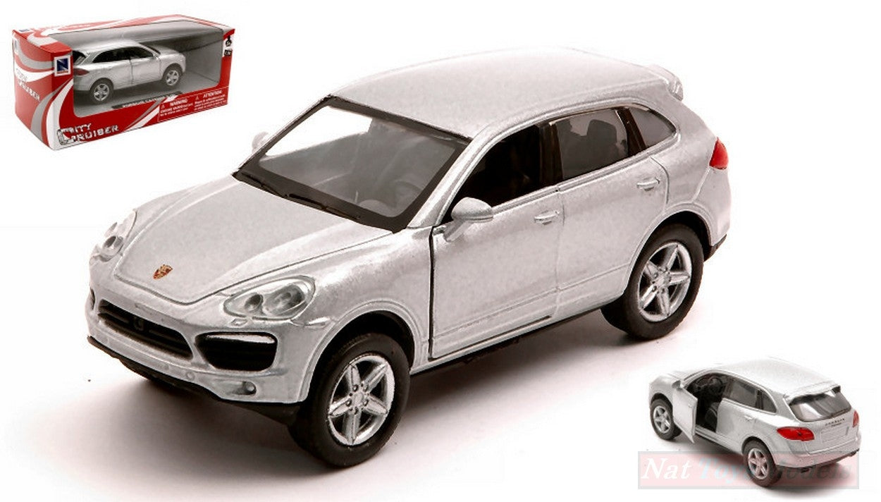 MODELLINO IN SCALA COMPATIBILE CON PORSCHE CAYENNE SILVER 1:32 NEW RAY NY51293CYNS