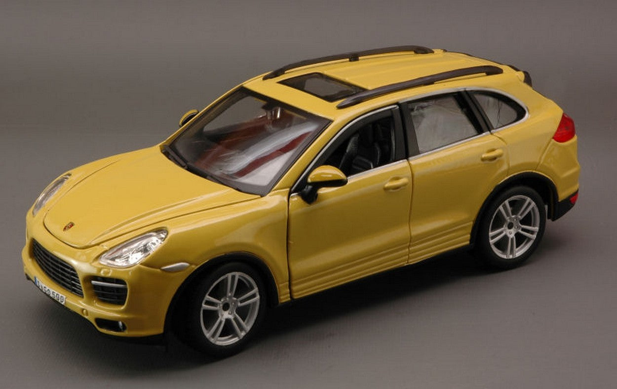 SCALE MODEL COMPATIBLE WITH PORSCHE CAYENNE TURBO YELLOW 1:24 BURAGO BU21056Y
