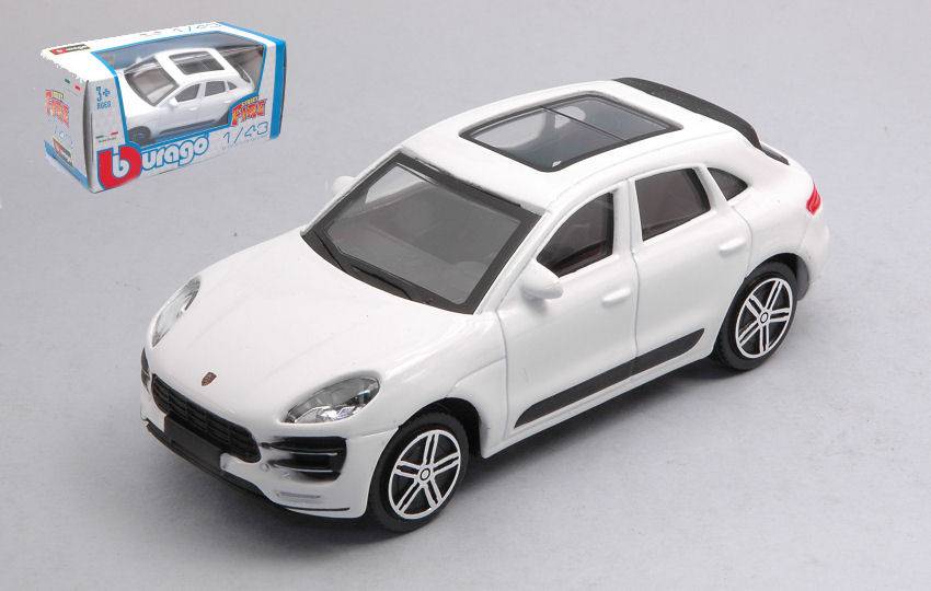 MODELLINO IN SCALA COMPATIBILE CON PORSCHE MACAN WHITE 1:43 BURAGO BU30299W