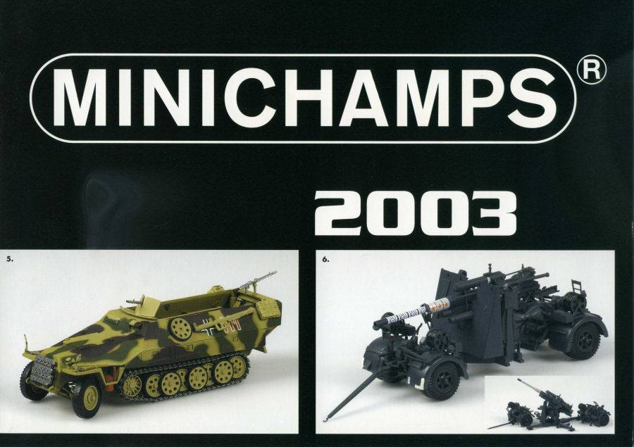 MODEL BOOK POSTER MILITARY VEHICLES 2003 cm 80x60 MINICHAMPS PMCATPOST3