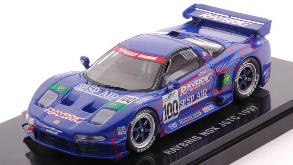 SCALE MODEL COMPATIBLE WITH RAYBRIG NSX N.100 JGTC 1997 T.KUNIMITSU-I.AKIRA 1:43 EBBRO EB44220