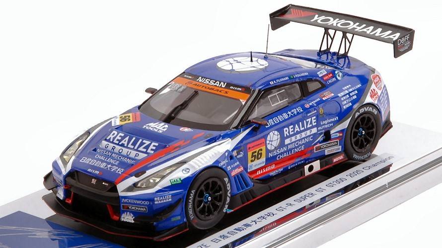 SCALE MODEL COMPATIBLE WITH REALIZE GT-R N.56 SUPER GT300 2020 CHAMPION 1:43 EBBRO EB45749