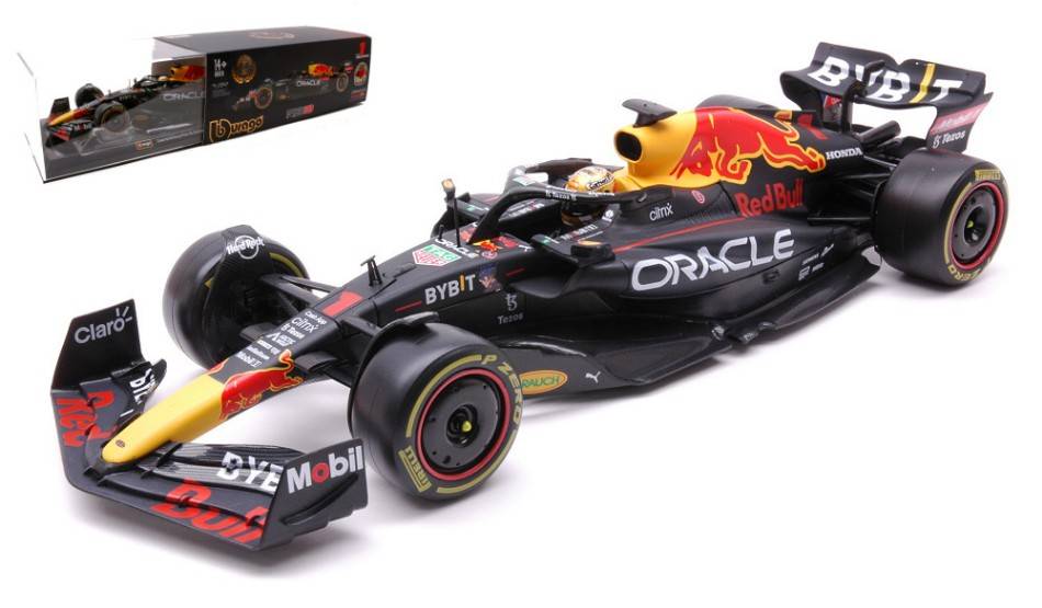 SCALE MODEL COMPATIBLE WITH RED BULL N.1 WINN.ABU DHABI GP 2022 M.VERSTAPPEN W/HARD CASE 1:24 BURAGO BU28026V