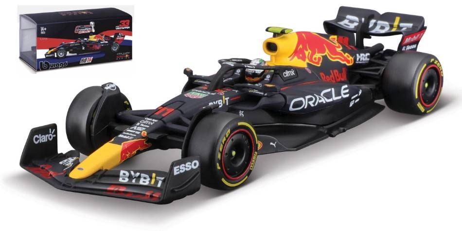 SCALE MODEL COMPATIBLE WITH RED BULL RB18 N.11 SERGIO PEREZ 2022 SIGNATURE W/HELMET 1:43 BURAGO BU38062P