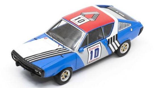 MODELE REDUIT COMPATIBLE AVEC RENAULT 17 N.10 3ème RONDE CEVENOLE 1973 JEAN-PIERRE NICOLAS 1:43 SPARK MODEL SF254
