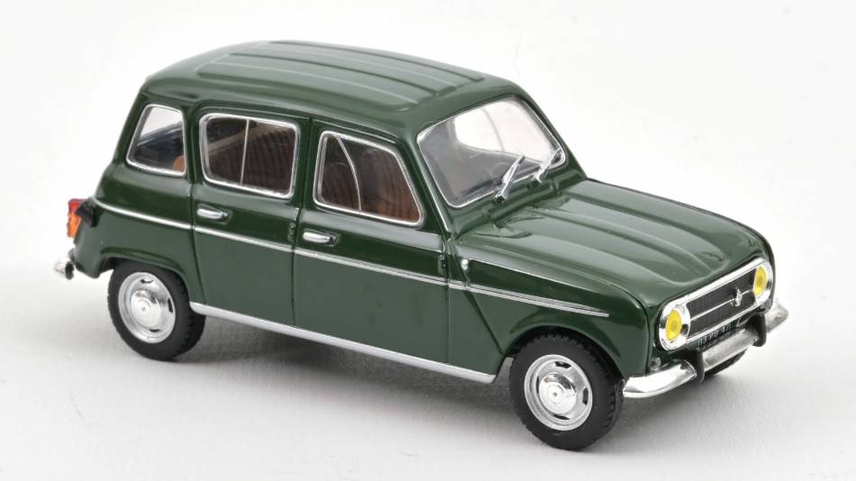 MODELLINO IN SCALA COMPATIBILE CON RENAULT 4 1974 DARK GREEN 1:43 NOREV NV510038