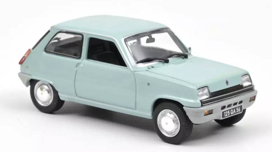 SCALE MODEL COMPATIBLE WITH RENAULT 5 TL 1972 CLEAR BLUE 1:43 NOREV NV510528