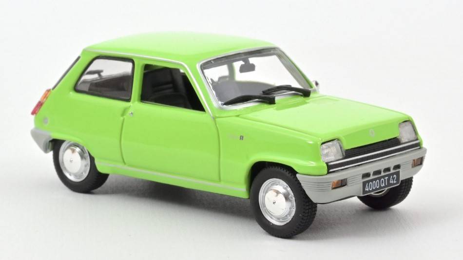 MODELLINO IN SCALA COMPATIBILE CON RENAULT 5 TL 1972 LIGHT GREEN 1:43 NOREV NV510531