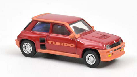 SCALE MODEL COMPATIBLE WITH RENAULT 5 TURBO 1980 GRENAT RED 1:54 NOREV NV310931