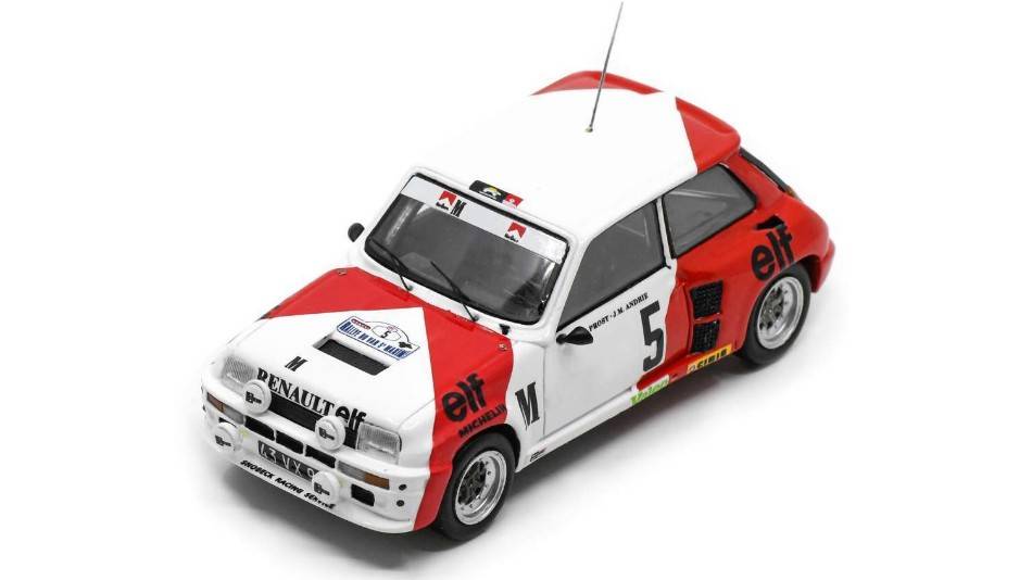 MODELE REDUIT COMPATIBLE AVEC RENAULT 5 TURBO N.5 RALLYE DU VAR 1982 A.PROST-JM.ANDRIE' 1:43 SPARK MODEL SF197