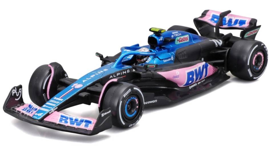 SCALE MODEL COMPATIBLE WITH RENAULT A523 N.10 2023 PIERRE GASLY SIGNATURE 1:43 BURAGO BU38073G