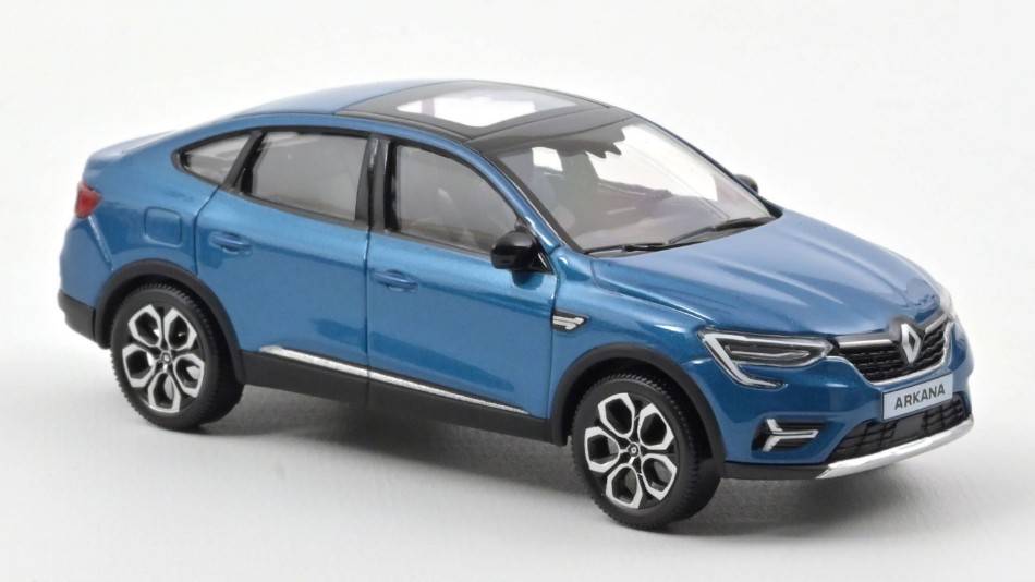MODELLINO IN SCALA COMPATIBILE CON RENAULT ARKANA TECHNO 2022 ZANZIBAR BLUE 1:43 NOREV NV517687
