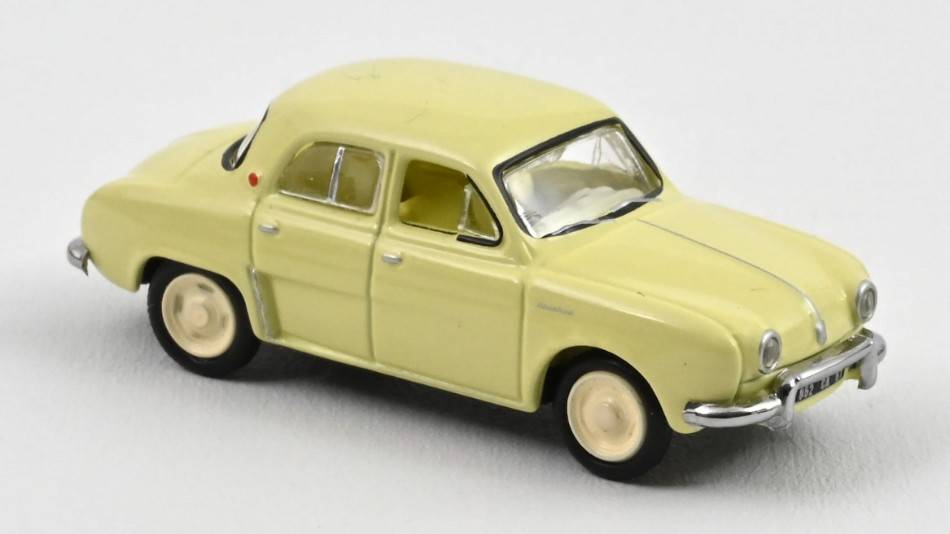 SCALE MODEL COMPATIBLE WITH RENAULT DAUPHINE 1956 PARCHEMIN YELLOW 1:87 NOREV NV513073