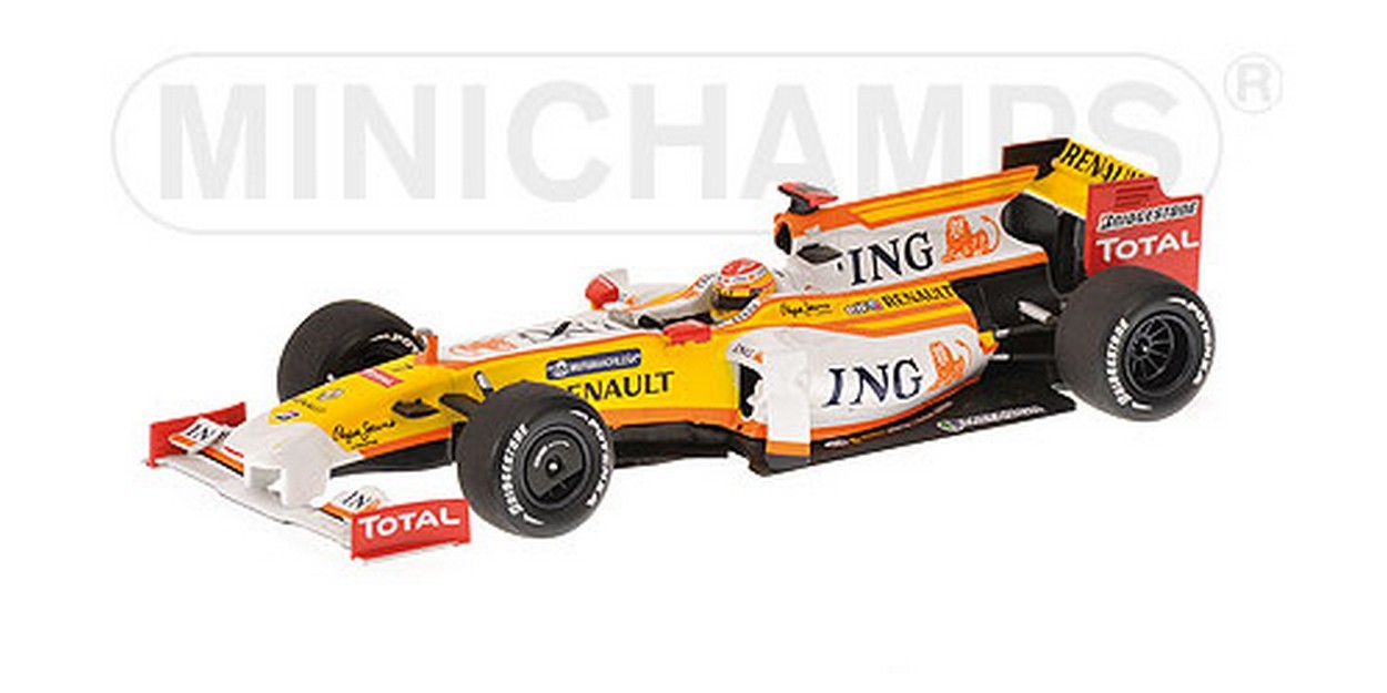 MODELLINO IN SCALA COMPATIBILE CON RENAULT F.ALONSO 2009 1:43 MINICHAMPS PM400090007