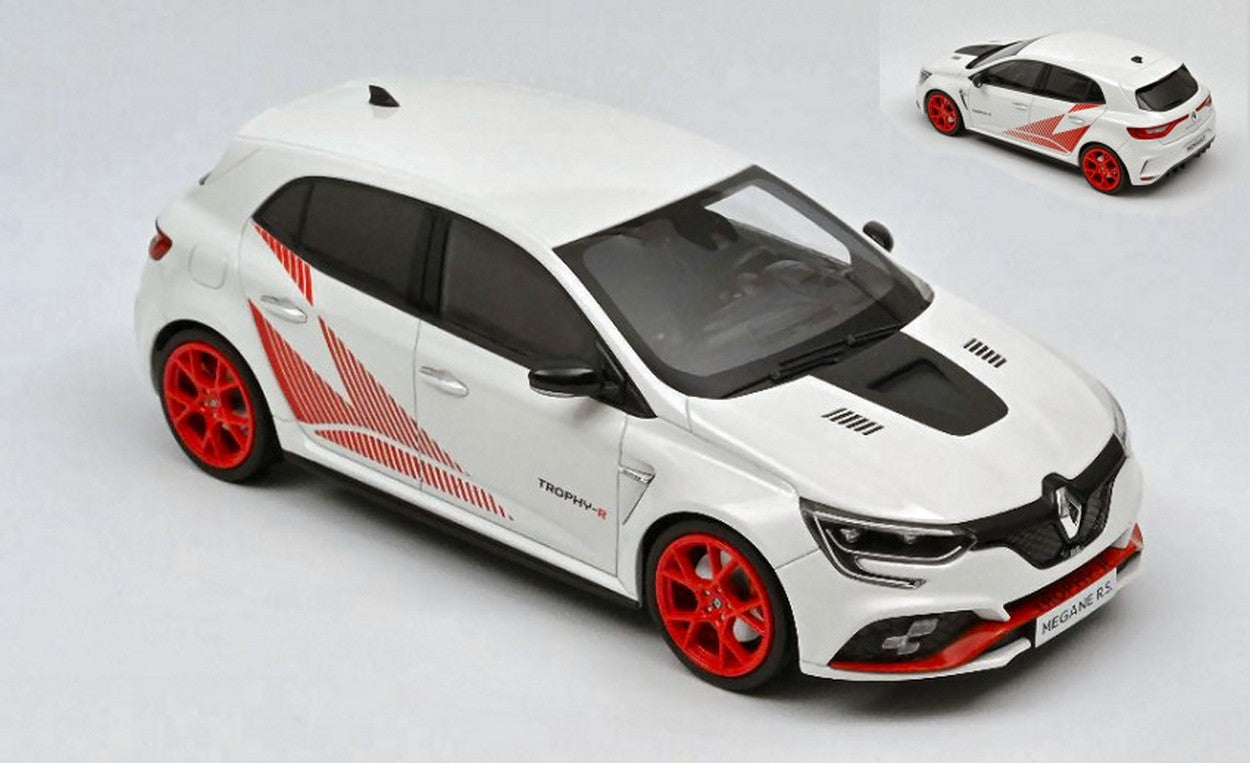SCALE MODEL COMPATIBLE WITH RENAULT MEGANE RS TROPHY R 2019 WHITE 1:18 NOREV NV185239