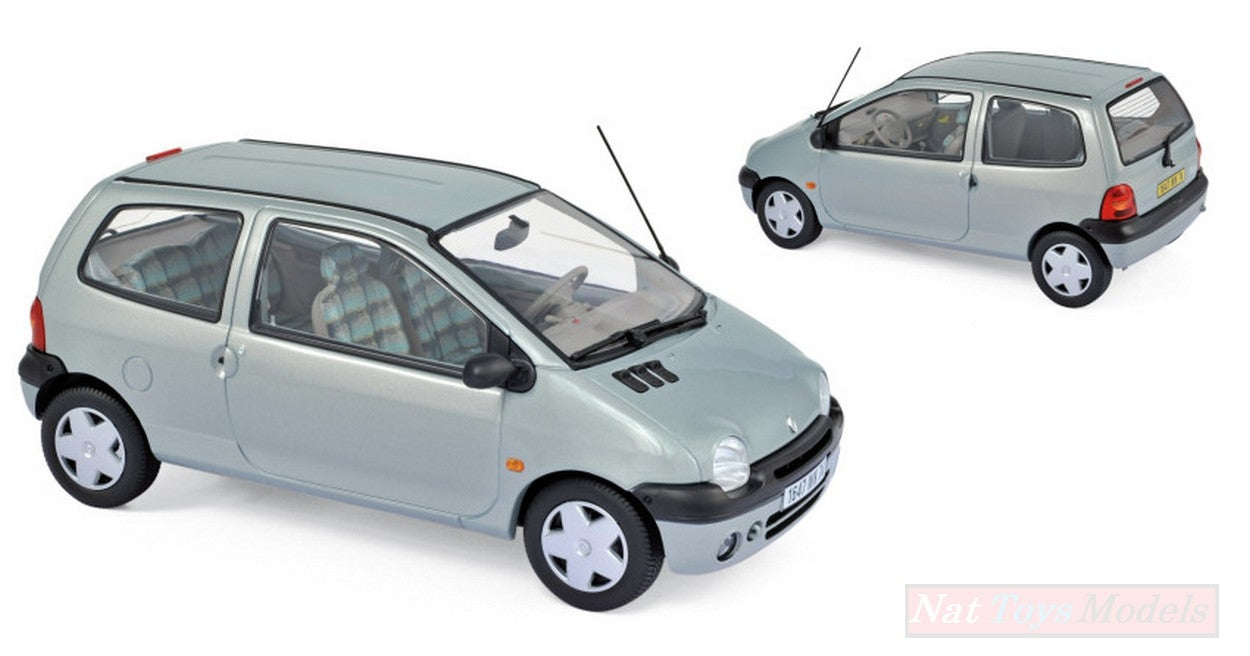 MODELLINO IN SCALA COMPATIBILE CON RENAULT TWINGO 1998 BOREAL SILVER 1:18 NOREV NV185294