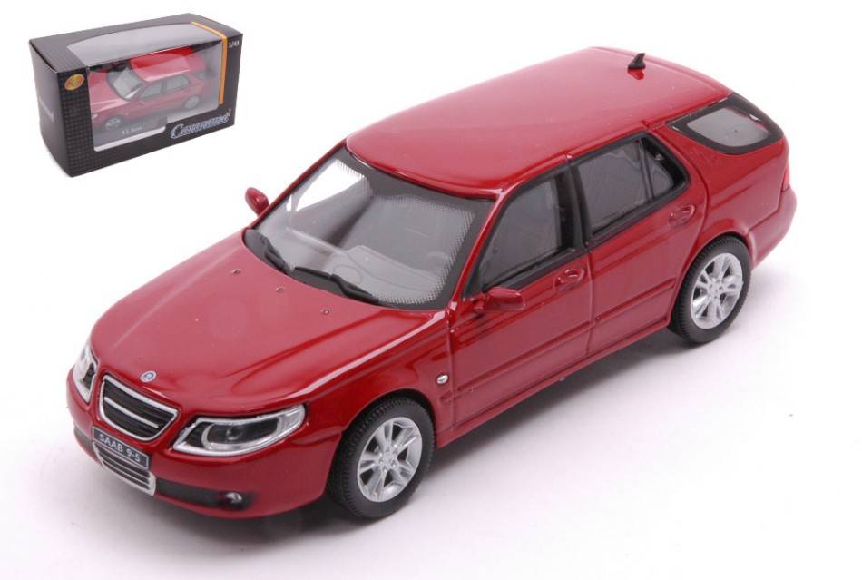 SCALE MODEL COMPATIBLE WITH SAAB 9.5 1998 COMBI METALLIC RED 1:43 CARARAMA CA4-46680