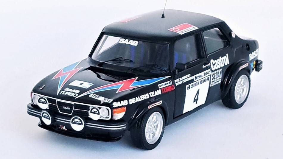 MODÈLE RÉDUIT COMPATIBLE AVEC SAAB 99 6ème CIRCUIT D'IRLANDE 1979 BLOMQVIST/CEDERBERG 1:43 TROFEU TFDSN91