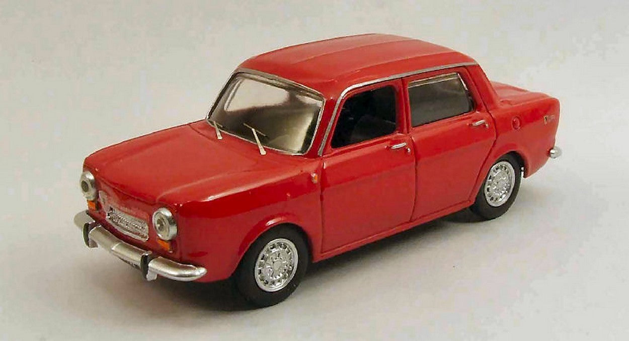 SCALE MODEL COMPATIBLE WITH SIMCA ABARTH 1150 1963 RED 1:43 BEST MODEL BT9476