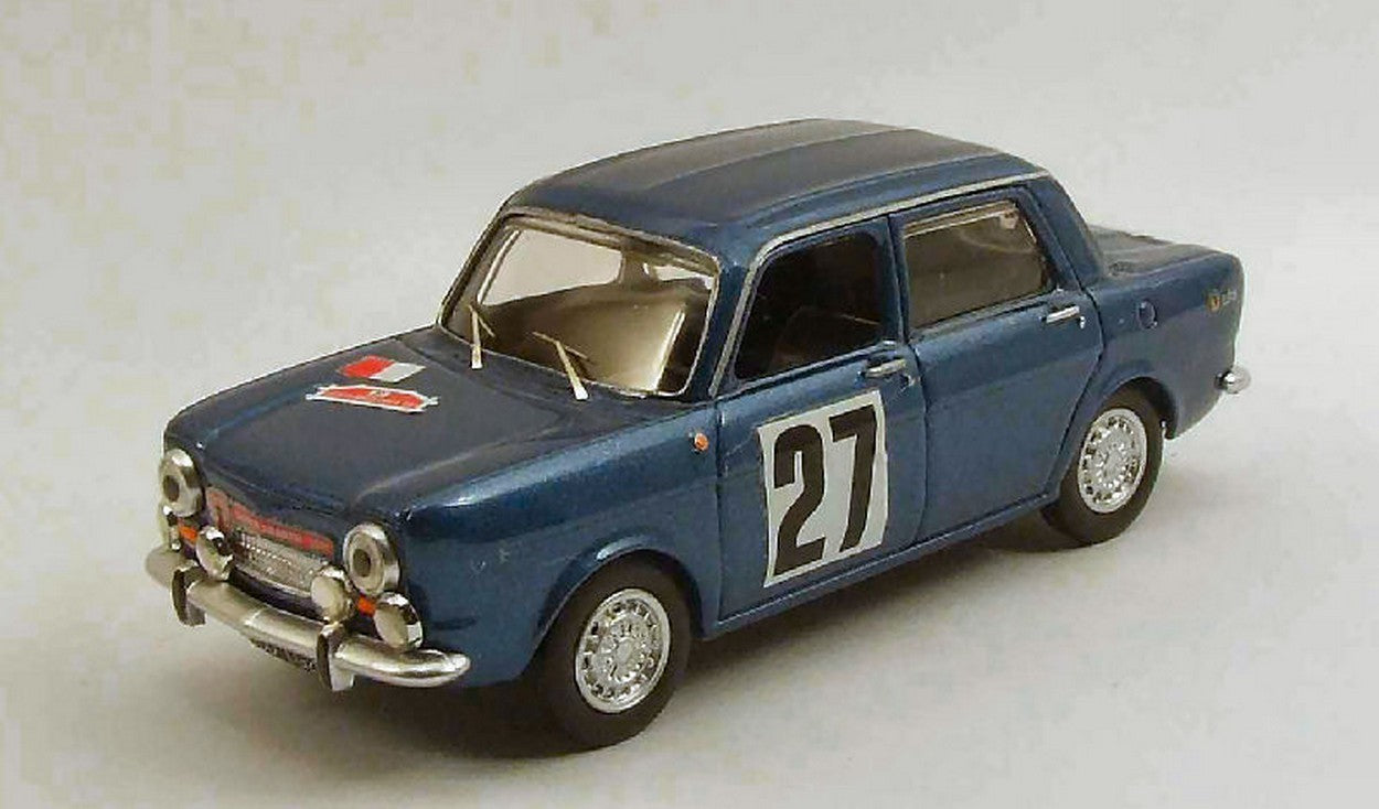 MODELLINO IN SCALA COMPATIBILE CON SIMCA ABARTH 1150 N.27 RALLYE DE FRANCHE-COMTE 1967 1:43 BEST MODEL BT9488