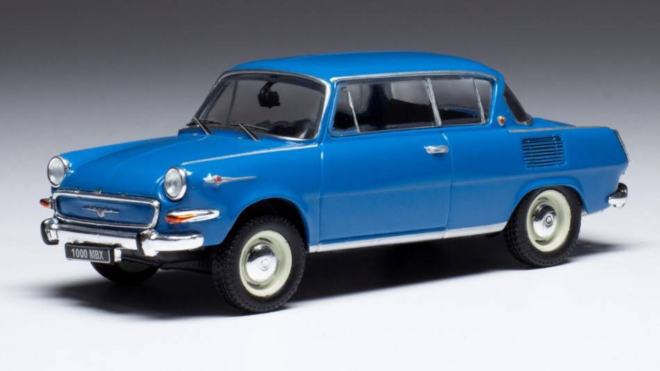 MODELE REDUIT COMPATIBLE AVEC SKODA 1000 MBX 1966 BLEU 1:43 IXO MODEL CLC432