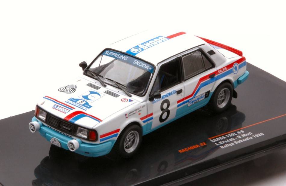 SKODA 130 L N.21 RALLY BOHEMIA 1988SIBERA/GROSS 1:43 Ixo