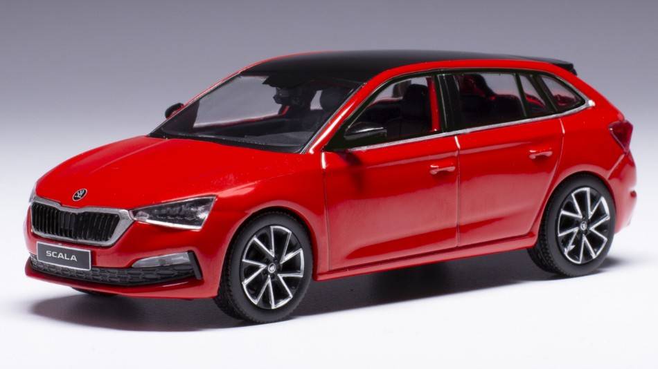 SCALE MODEL COMPATIBLE WITH SKODA SCALA 2019 RED 1:43 IXO MODEL CLC527
