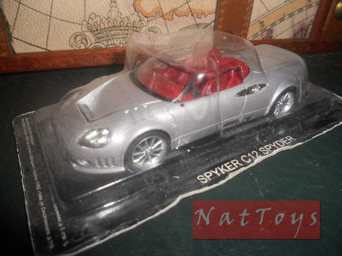 modellino editoria Spyker C12 Spyder Silver Spider 1:43 Auto