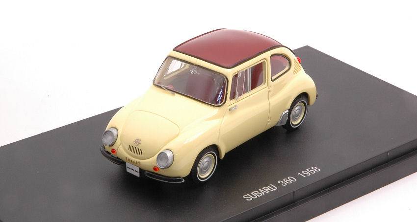 SCALE MODEL COMPATIBLE WITH SUBARU 360 1958 BEIGE/BROWN 1:43 EBBRO EB45685