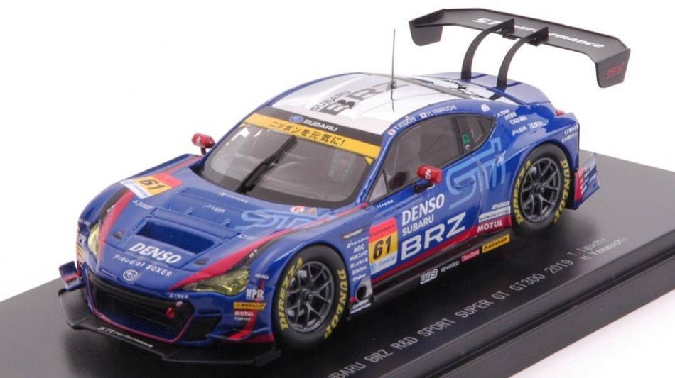 SCALE MODEL COMPATIBLE WITH SUBARU BRZ R&D SPORT N.61 SUPER GT300 2019 T.IGUCHI-H.YAMAUCHI 1:43 EBBRO EB45743