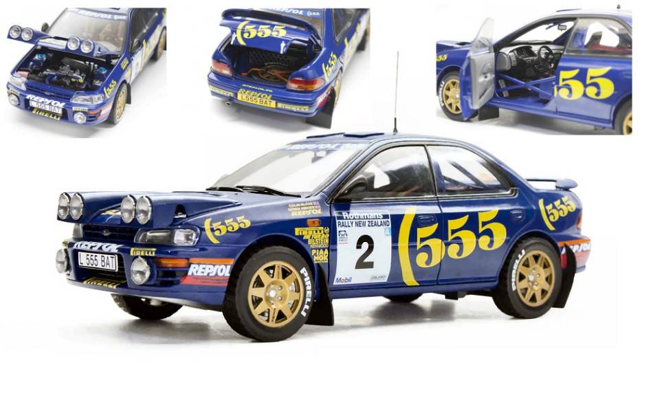 MODÈLE RÉDUIT COMPATIBLE AVEC SUBARU IMPREZA 555 N.2 WINNER NOUVELLE-ZÉLANDE 1994 C.MCRAE-D.RINGER 1:18 SUNSTAR SS5521