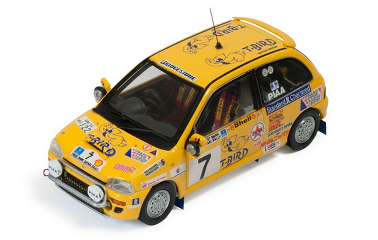 SCALE MODEL COMPATIBLE WITH SUBARU VIVIO N.7 WINNER CLASS SAFARI RALLY 1993 P.NJIRU-R.MATHEWS 1:43 IXO MODEL RAM526