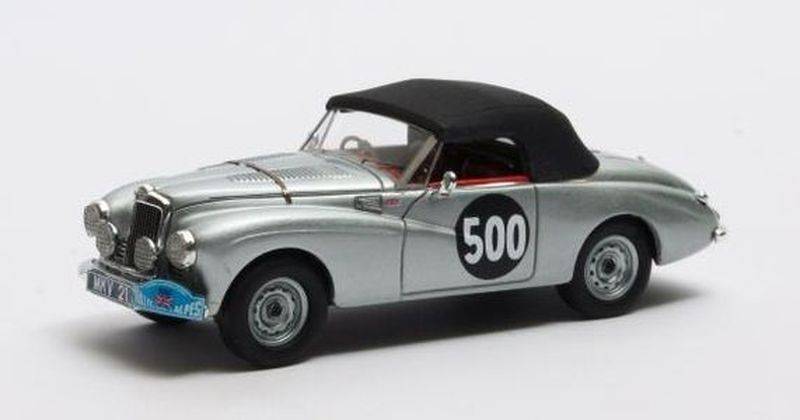 SCALE MODEL COMPATIBLE WITH SUNBEAM ALPINE N.500 RALLY DES ALPES 1954 MOSS-CUTTS 1:43 MATRIX SCALE MODELS MXR41807-022