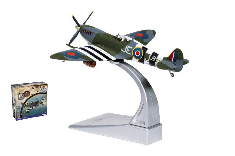 MODÈLE RÉDUIT COMPATIBLE AVEC SUPERMARINE SPITFIRE MkIX JE JOHNSON N.144 1:72 CORGI AA29101