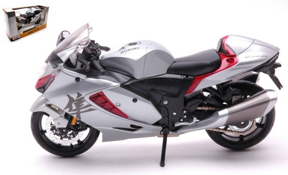 MODELLINO IN SCALA COMPATIBILE CON SUZUKI HAYABUSA 2022 SILVER 1:12 MAISTO MI21848