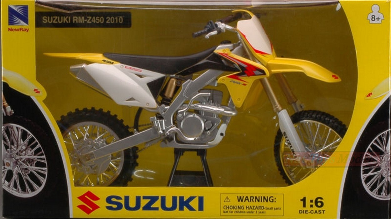 MODELE REDUIT COMPATIBLE AVEC SUZUKI RM-Z 450 2010 1:6 NEW RAY NY49383S