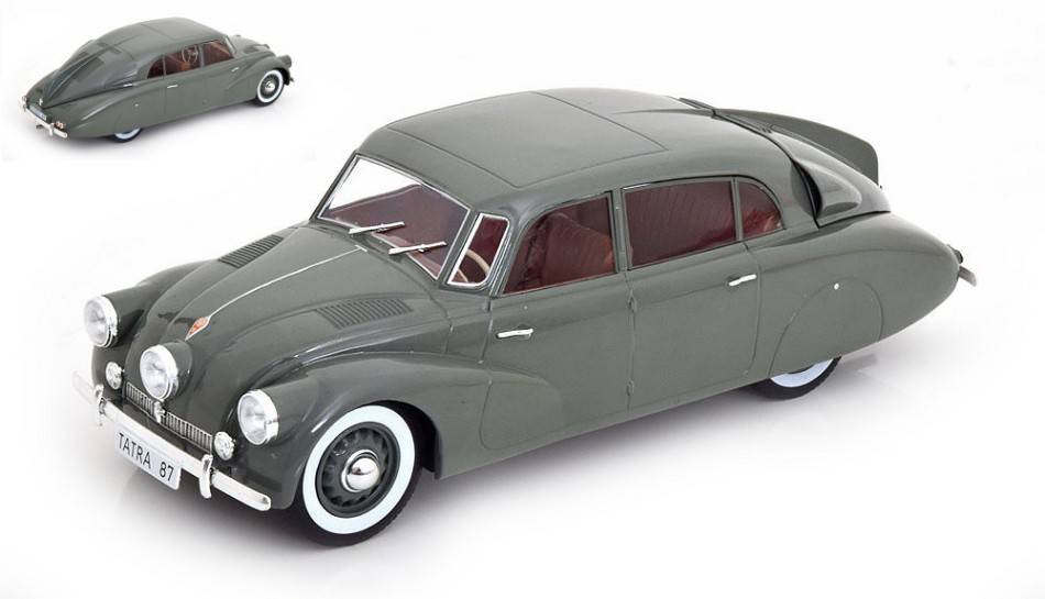SCALE MODEL COMPATIBLE WITH TATRA 87 GRAY 1:18 MODELCARGROUP MCG18363
