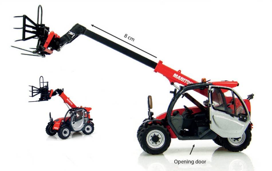 MODELLINO IN SCALA COMPATIBILE CON TELESCOPICO MANITOU MLT 625-75H 1:32 UNIVERSAL HOBBIES UH2925